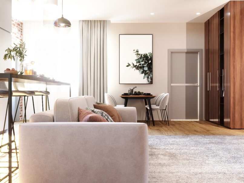 Дом кухня-гостиная и ванна пос.Борино 56,8 кв.м