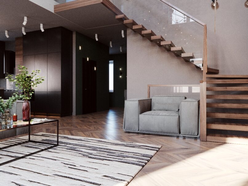 Частный дом, кухня-гостиная г.Липецк 60 кв.м