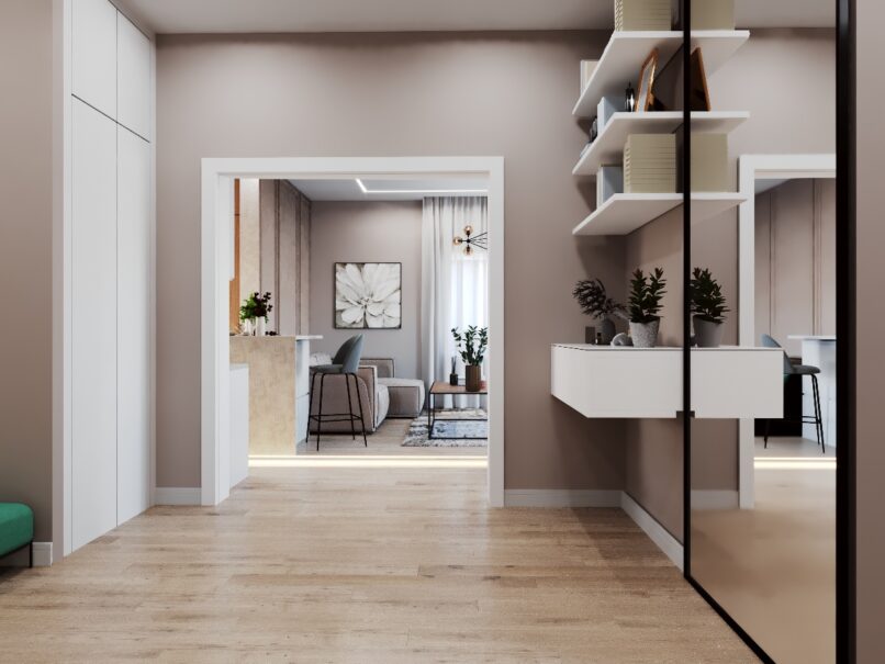 Частный дом кухня-гостиная г.Новороссийск 53.кв.м