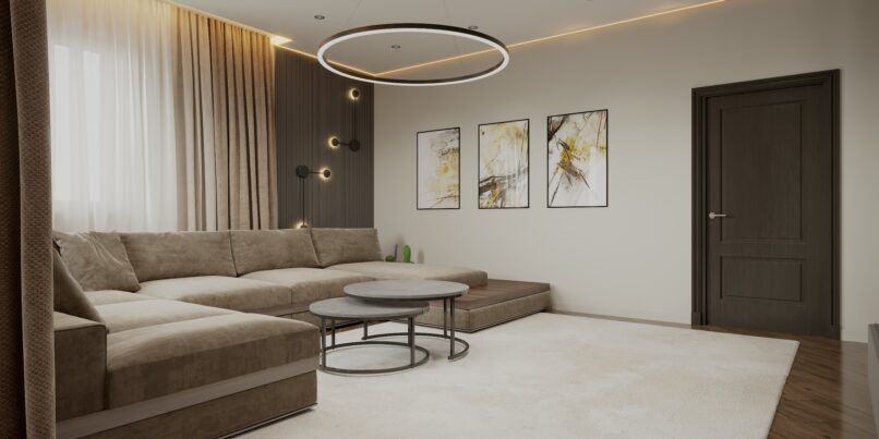 Частный дом гостиная с.Сенцово 28 кв.м