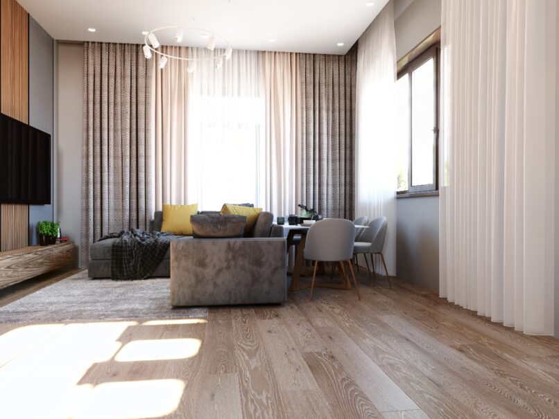 Частный дом кухня-гостиная пос.Ясная поляна 37,5 кв.м