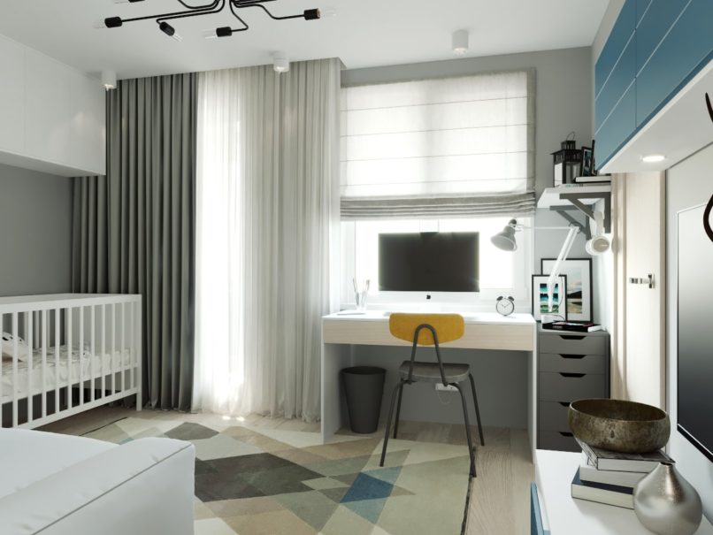 Гостиная 12,7 м². Санкт-Петербург