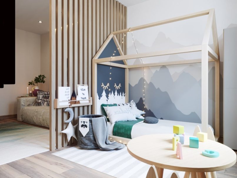 Гостиная-детская 20 м². Москва