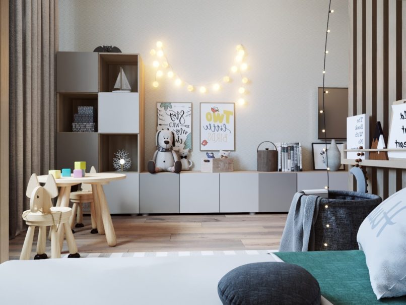 Гостиная-детская 20 м². Москва